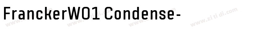 FranckerW01 Condense字体转换
